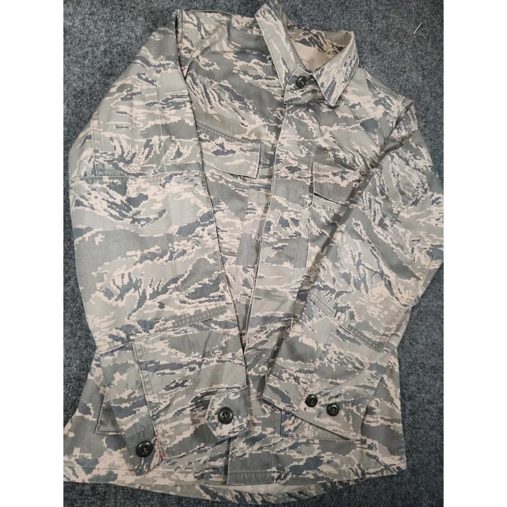 USAF Military Field Coat Jacket ABU Digital Tiger Stripe Camo Combat Uniform 38R